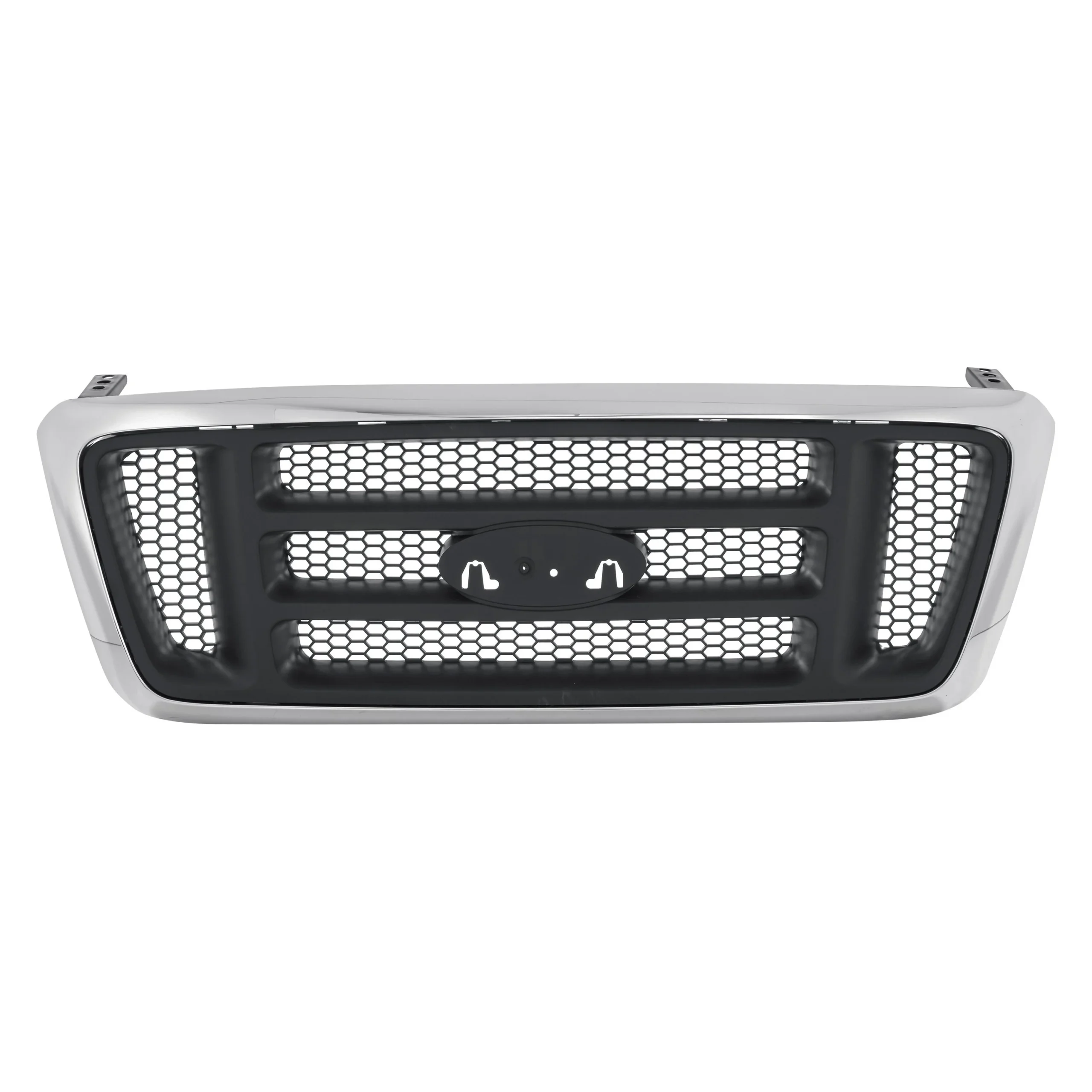 Grille Assembly Bar Design Chrome & Silver for Ford F-150 XL 2004