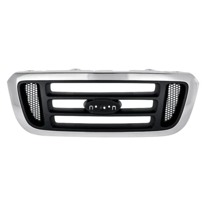 Grille Assembly Black Bars Chrome for Ford Ranger 2004–2005