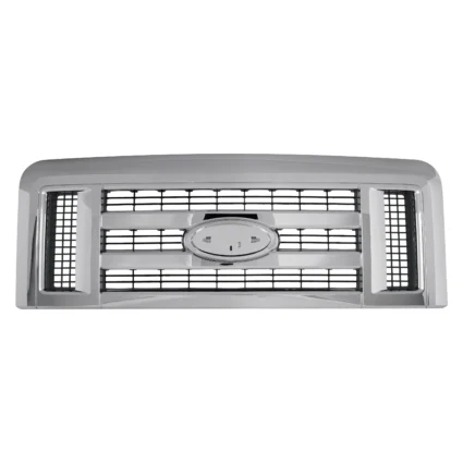 Grille Assembly Chrome for Ford E-150 E-250 E-350 Super Duty E-450 Super Duty
