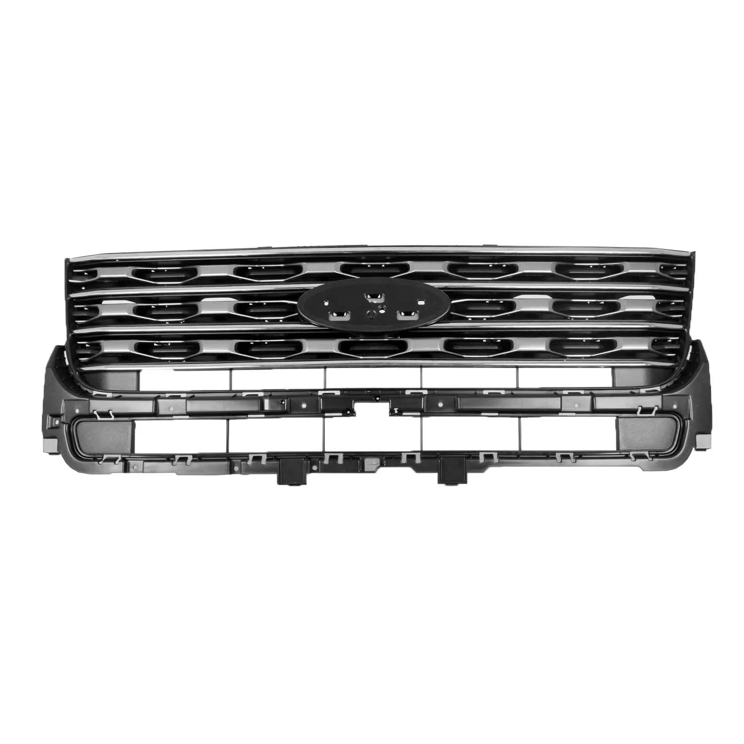 Grille Assembly Chrome/Silver Lining for Ford Explorer Limited 2016–2017