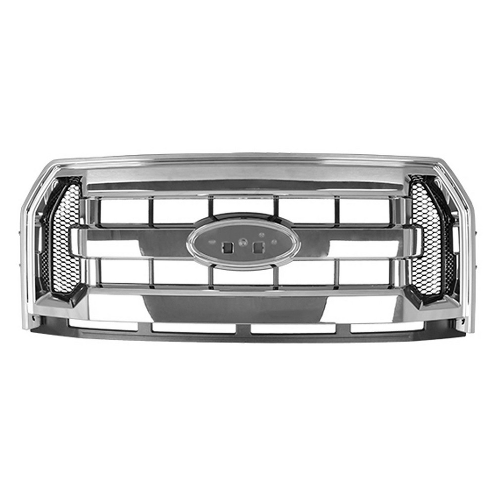 Grille Assembly 3 Bar Style Chrome for Ford F-150 2015–2017