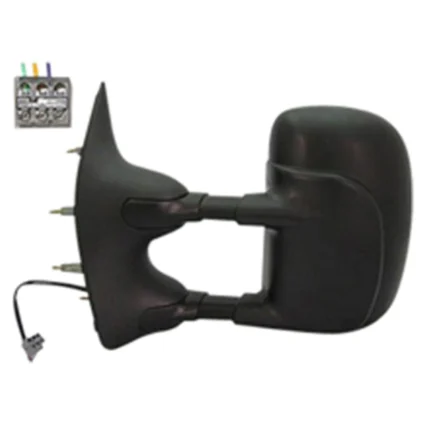 Door Mirror Assembly Left Power Telescoping Type for Ford E-150 E-250 E-350 Super Duty E-450 Super Duty