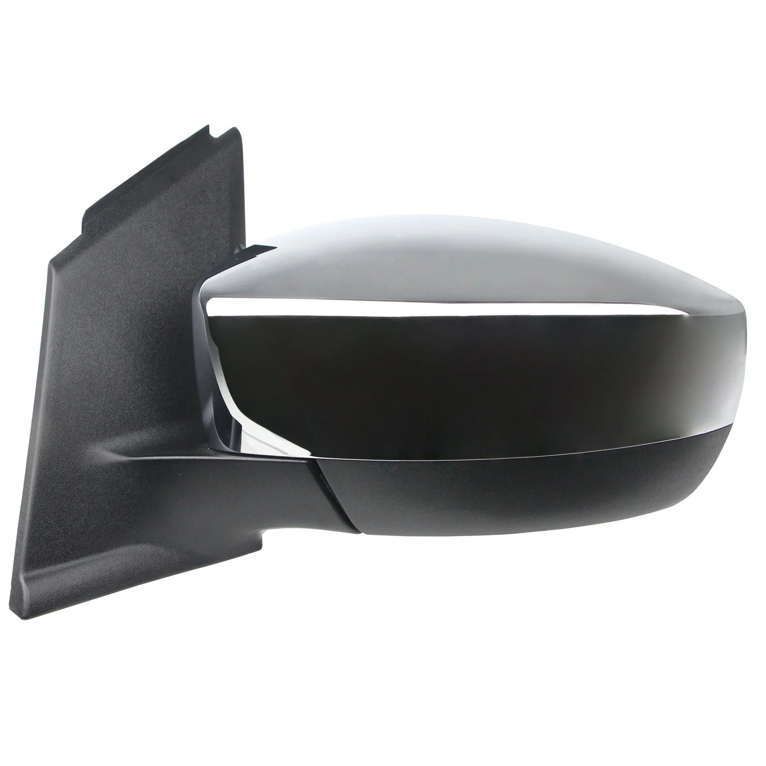Door Mirror Assembly Left Power Non-Heated w/o BLIS w/o Signal Lamp w/Cover Chrome for Ford Escape 2013–2016
