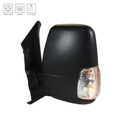 Door Mirror Assembly Left Power Heated Short Arm Low Roof for Ford Transit-150 Transit-250 Transit-350 Transit-350 HD