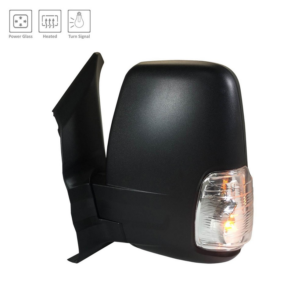 Door Mirror Assembly Left Power Heated Short Arm Low Roof for Ford Transit-150 Transit-250 Transit-350 Transit-350 HD