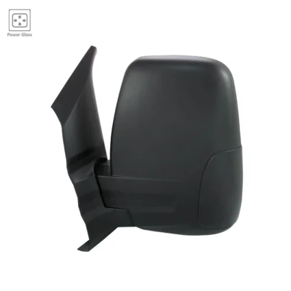 Door Mirror Assembly Left Power Non-Heated Short Arm Medium/High Roof w/Cover Textured for Ford Transit-150 Transit-250 Transit-350 Transit-350 HD