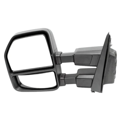 Door Mirror Left Towing Type Manual Telescoping w/Cap Textured for Ford F-150 F-250 Super Duty F-350 Super Duty F-450 Super Duty F-550 Super Duty