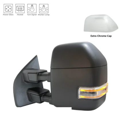 Door Mirror Assembly Left Power Manual-Telescoping w/o BLIS w/o S/V Camera w/o Spotlight for Ford F-250 Super Duty F-350 Super Duty F-450 Super Duty F-550 Super Duty