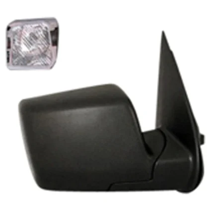 Door Mirror Assembly Right Power Heated w/Puddle Lamps One Piece Design w/Cover Black for Ford Explorer 2006–2010
