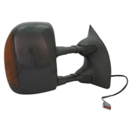 Door Mirror Assembly Right w/Power w/Heat Double Swing Mirror Cap & Signal Primed for Ford F-250 Super Duty F-350 Super Duty