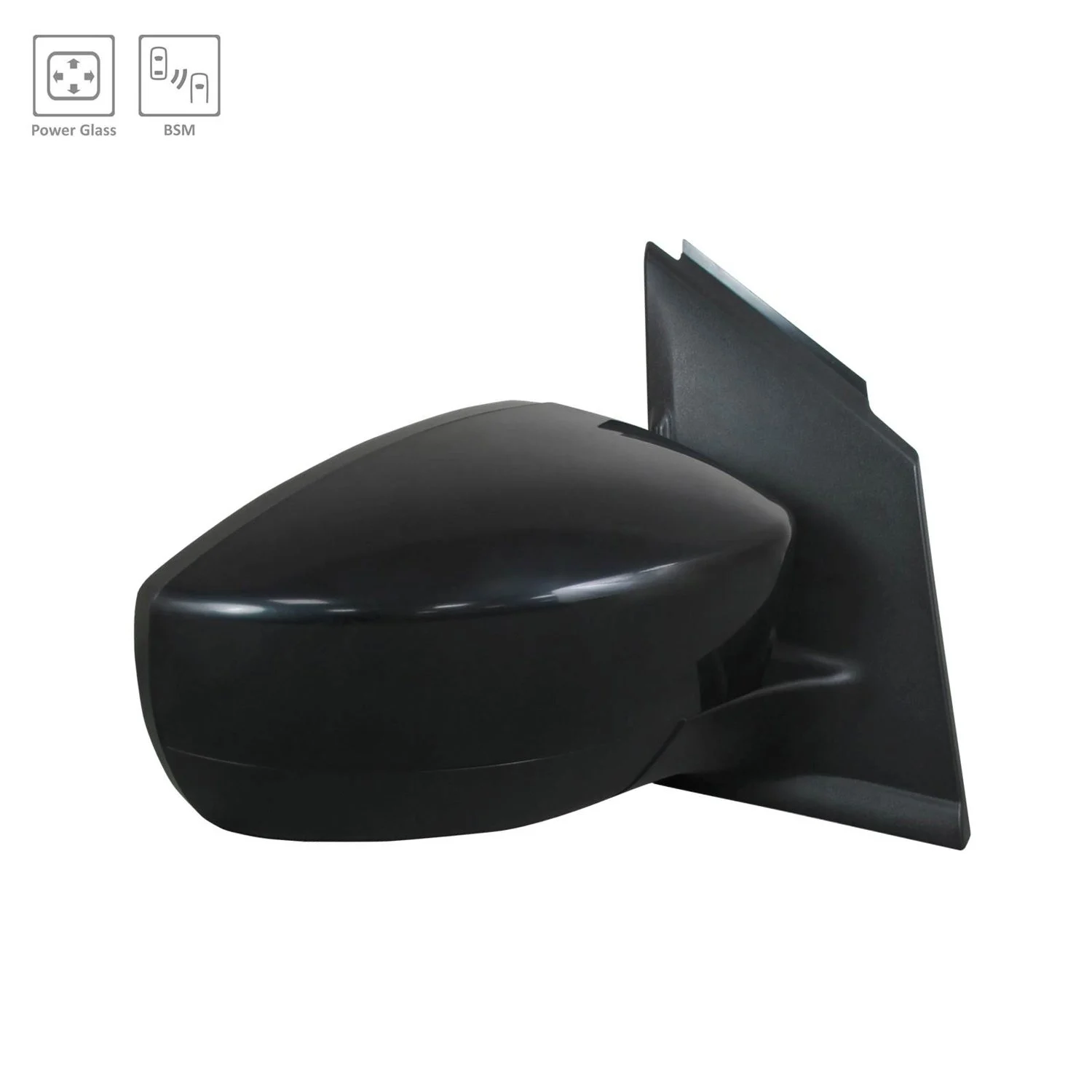 Door Mirror Assembly Right Non-Heated w/o Signal Lamp w/BLIS w/Cover for Ford Escape 2017–2019