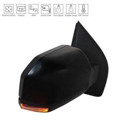 Door Mirror Right Standard w/o Spot Lamp w/BLIS for Ford F-150 2018–2020