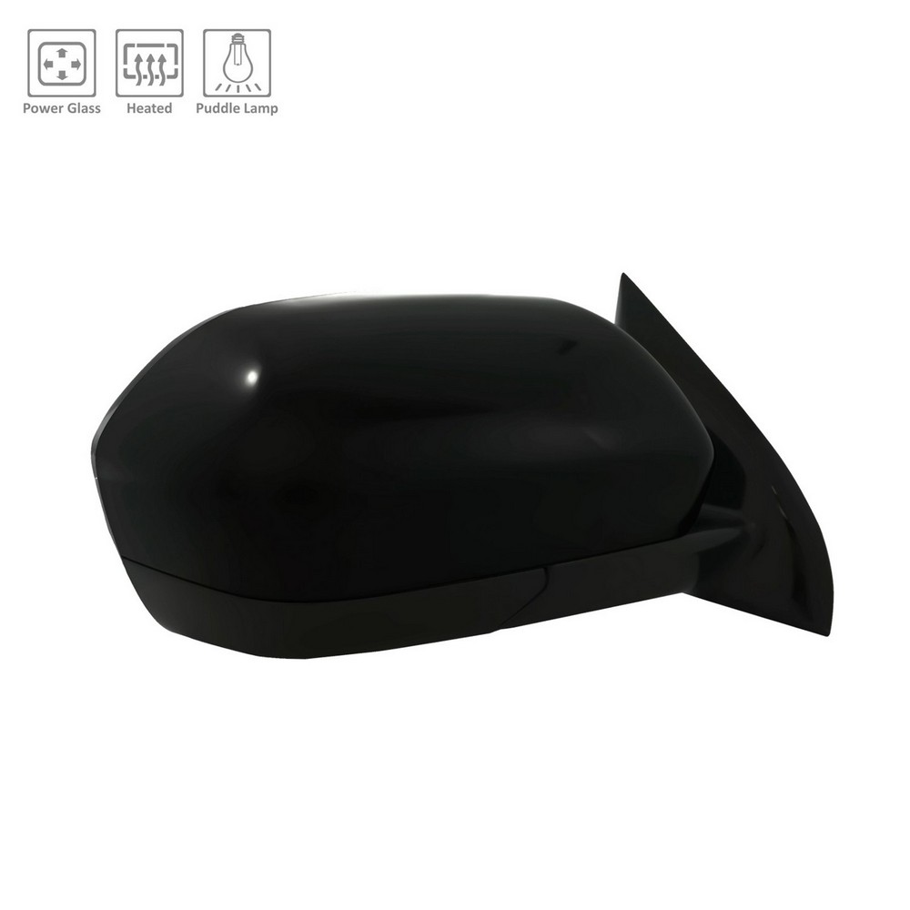 Door Mirror Assembly Right w/o Signal Lamps w/o BLIS w/Cover Black for Ford Expedition 2019