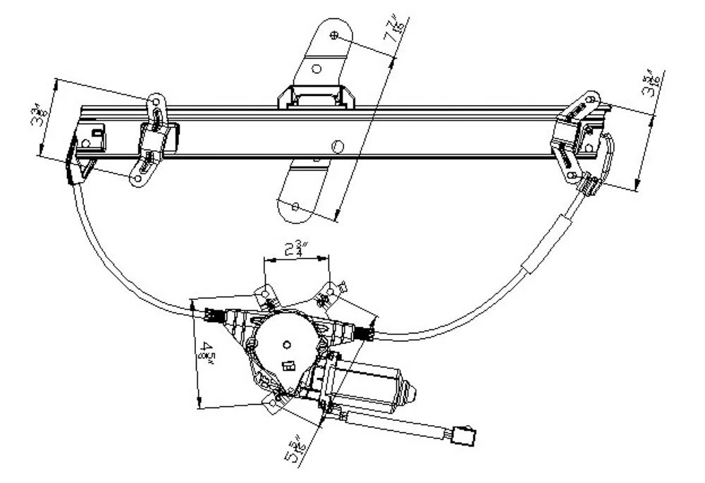 Window Regulator Front Left for Lincoln Town Car 1998–2011