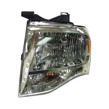 Headlight Assembly Composite Left w/o Black-Out Chrome Housing for Ford Expedition 2007–2014