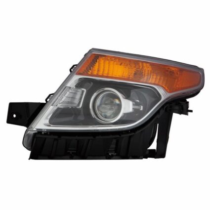 Headlight Assembly Composite Left w/o Strobe Lamp for Ford Police Interceptor Utility 2013–2015
