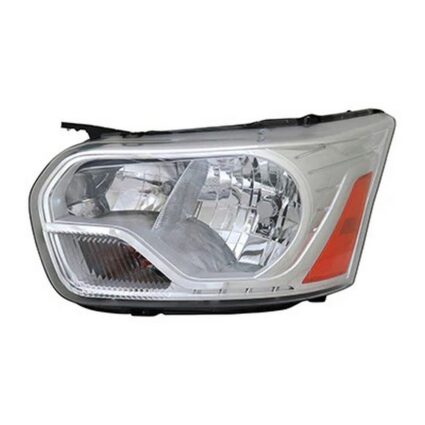 Headlight Assembly Composite Left To 9-2-15 w/Chrome Trim CAPA for Ford Transit-150 Transit-250 Transit-350 Transit-350 HD