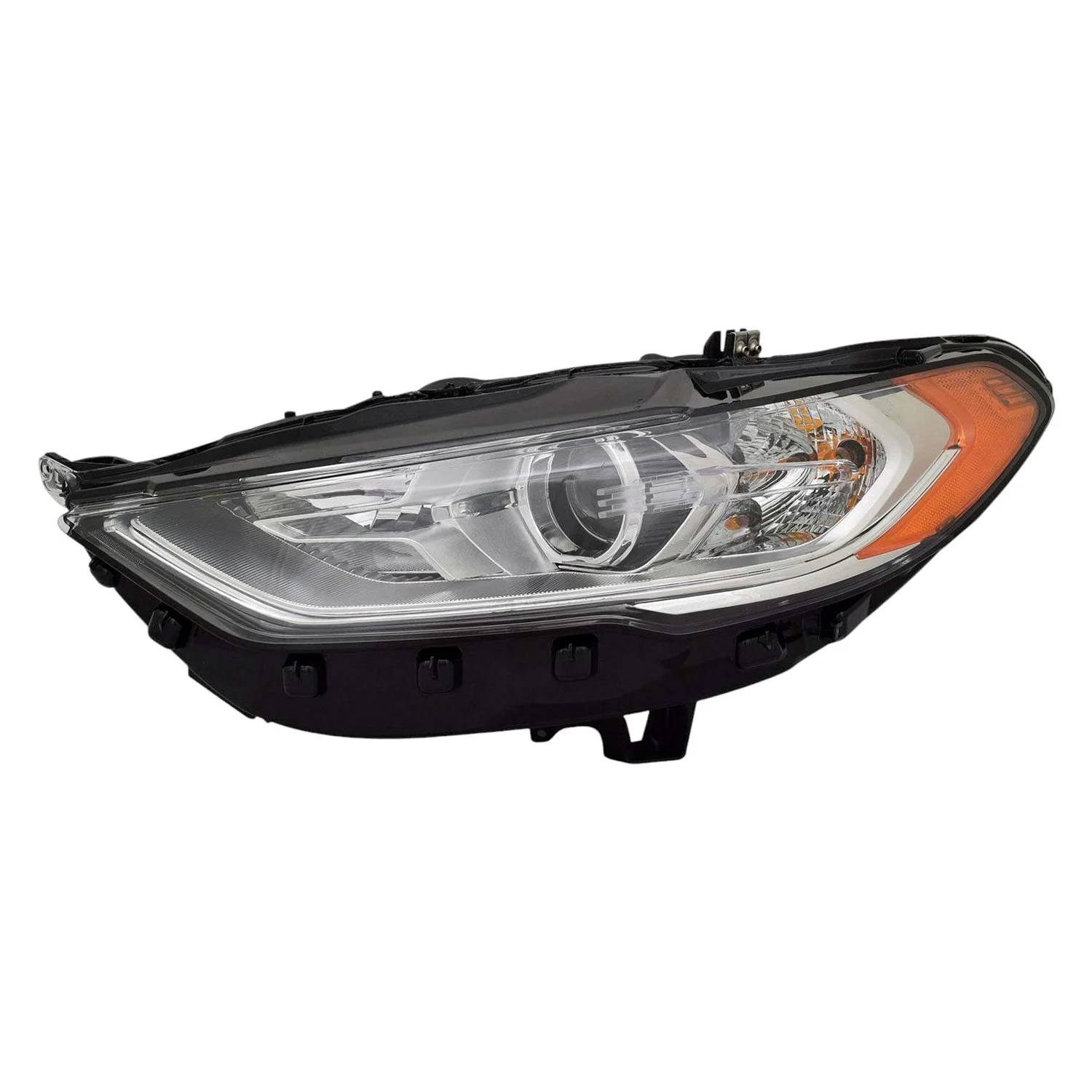 Headlight Assembly Composite Left Halogen w/o Signature Lighting for Ford Fusion 2017–2020