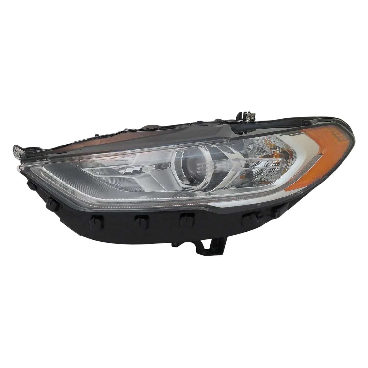 Headlight Assembly Composite Left Halogen w/Signature Lighting CAPA for Ford Fusion 2017–2020