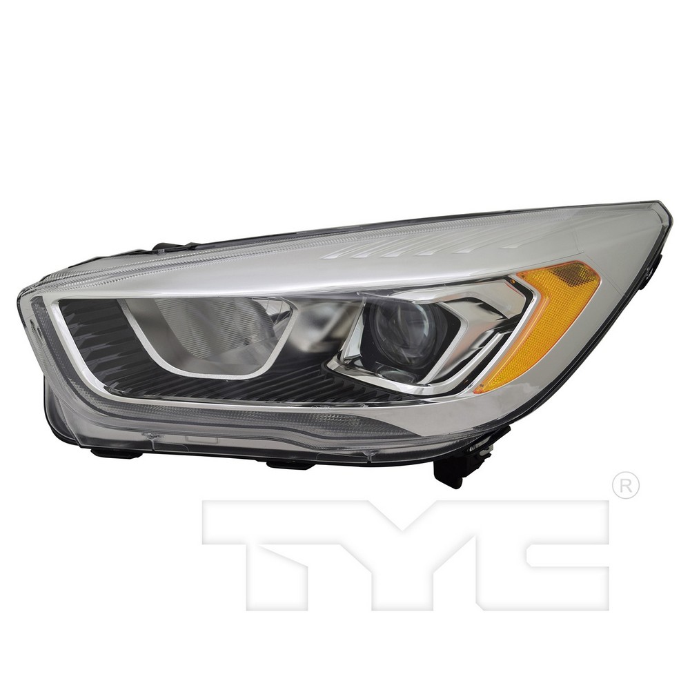 Headlight Assembly Composite Left Halogen w/Signature Lamps w/o Black Bezel for Ford Escape 2017–2019