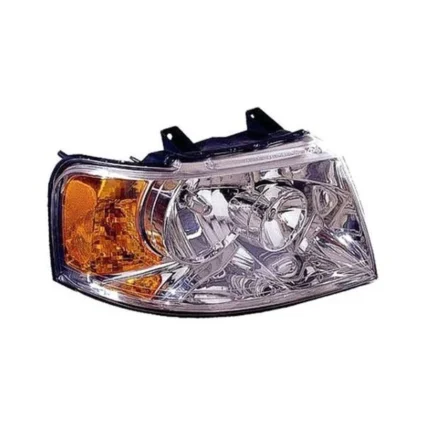 Headlight Assembly Composite Right May Require Additional Parts w/Chrome Bezel for Ford Expedition 2003–2006