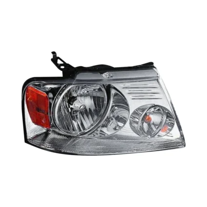 Headlight Assembly Composite Right w/Chrome Trim CAPA for Ford F-150 Lincoln Mark LT