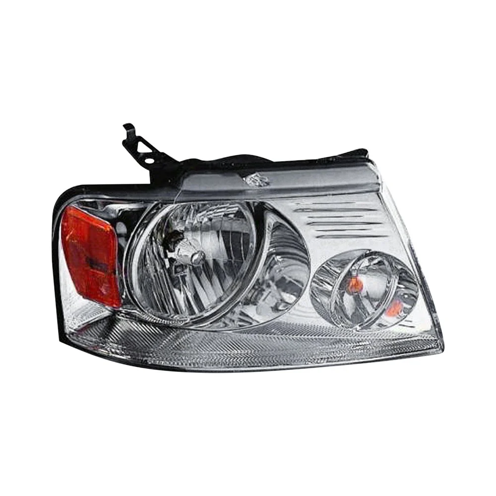 Headlight Assembly Composite Right w/Chrome Trim for Ford F-150 Lincoln Mark LT