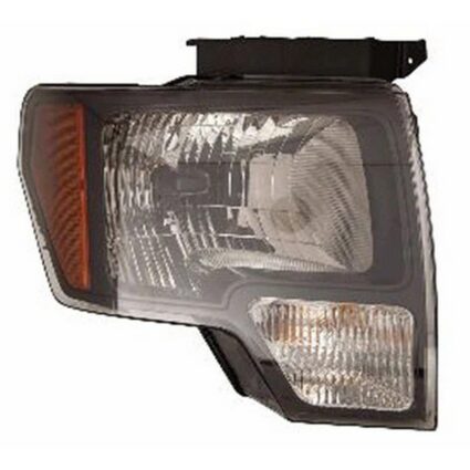 Headlight Assembly Composite Right Black Trim for Ford F-150 SVT Raptor 2010–2014