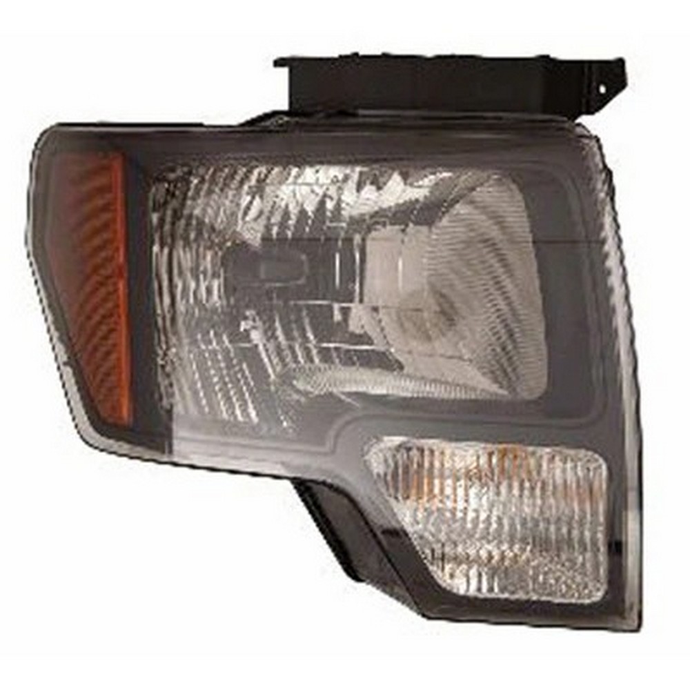 Headlight Assembly Composite Right Black Trim for Ford F-150 SVT Raptor 2010–2014