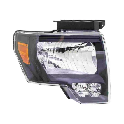 Headlight Assembly Composite Right Black Trim CAPA for Ford F-150 SVT Raptor 2010–2014