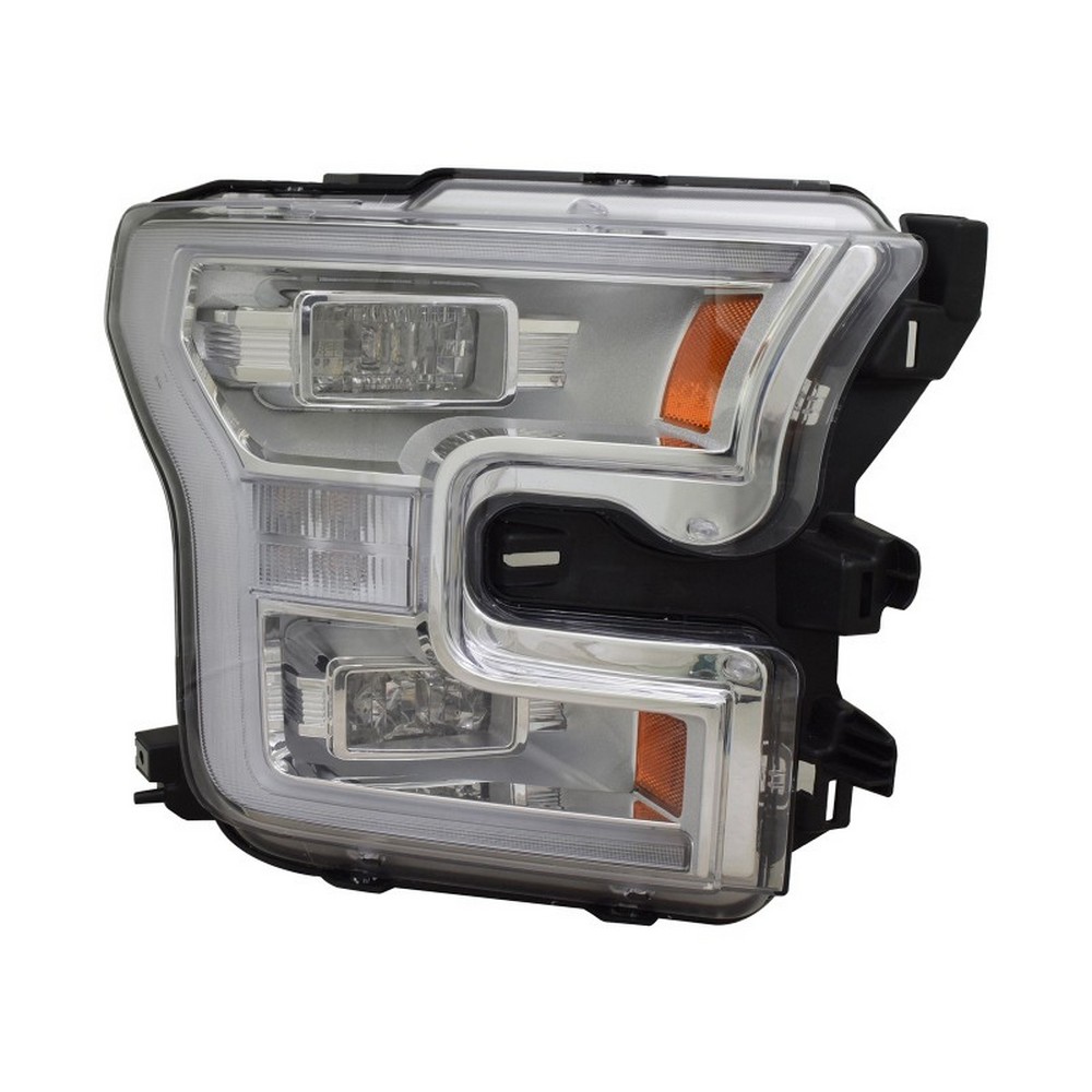 Headlight Assembly Composite Right LED w/o Special Edition Pkg for Ford F-150 Extended Cab Pickup Crew Cab Pickup 2015–2016