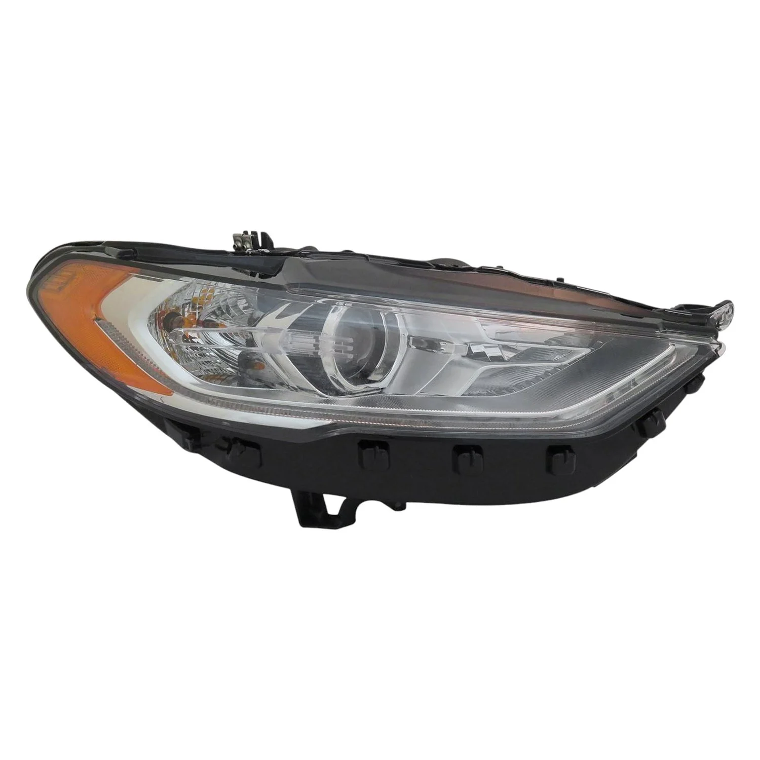Headlight Assembly Composite Right Halogen w/Signature Lighting for Ford Fusion 2017–2020