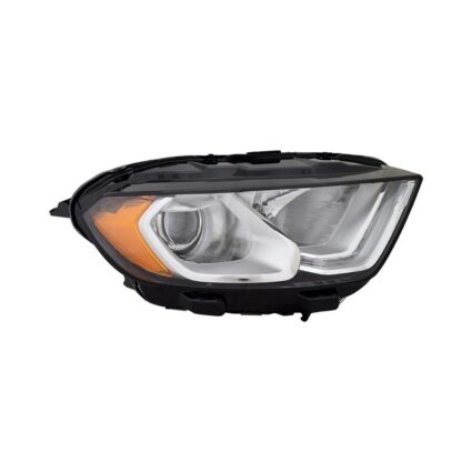 Headlight Assembly Composite Right w/DRL Chrome Bezel CAPA for Ford EcoSport 2018–2021