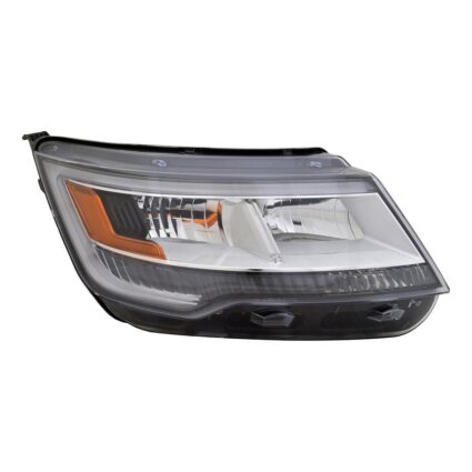 Headlight Assembly Composite Right LED w/Signature Lighting From 4-4-18 CAPA for Ford Explorer Limited Platinum XLT 2018–2019