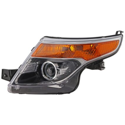 Headlight Lens Housing Left HID From 1-14-11 for Ford Explorer 2011–2015