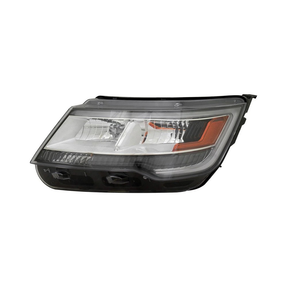 Headlight Lens Housing Left HID CAPA for Ford Explorer Base 2016–2018