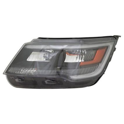 Headlight Lens Housing Left HID CAPA for Ford Explorer Sport 2016–2018