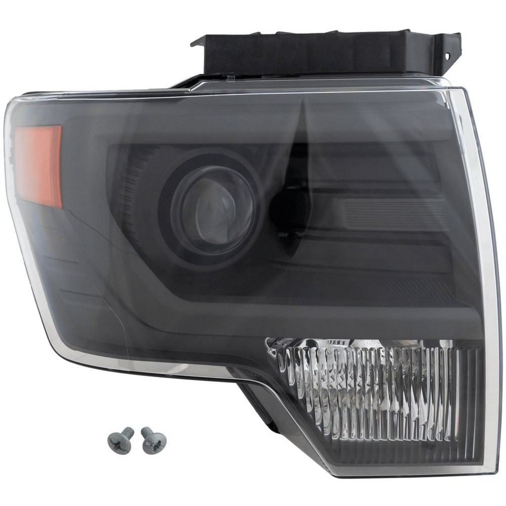 Headlight Lens Housing Right HID Gray Trim for Ford F-150 SVT Raptor 2013–2014