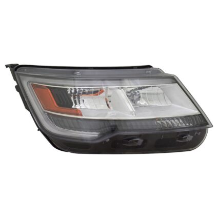 Headlight Lens Housing Right HID CAPA for Ford Explorer Limited Platinum XLT 2016–2018