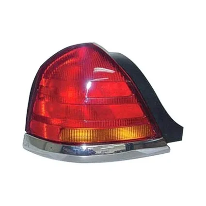 Tail Light Assembly Left w/o Sport Package w/4 Bulb Lamp w/Red & Amber Lenses for Ford Crown Victoria 1998–2005