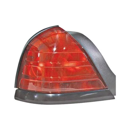 Tail Light Assembly Left w/o Sport Package w/Red Lens w/2 Bulb Lamp w/Black Molding for Ford Crown Victoria 1999–2011