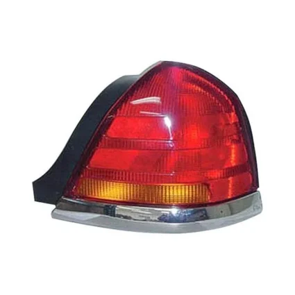 Tail Light Assembly Right w/o Sport Package w/4 Bulb Lamp w/Red & Amber Lenses for Ford Crown Victoria 1998–2005