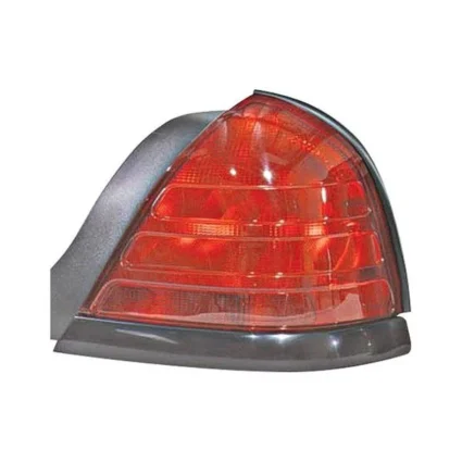 Tail Light Assembly Right w/o Sport Package w/Red Lens w/2 Bulb Lamp w/Black Molding for Ford Crown Victoria 1999–2011