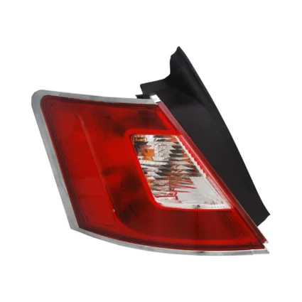 Tail Light Housing Left w/Chrome Trim Includes Lens for Ford Taurus Limited 2010–2012