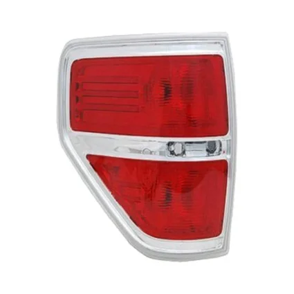 Tail Light Housing Left Chrome Accent Includes Lens for Ford F-150 FX4 Platinum STX Flotillera XL XLT King Ranch Lariat SVT Raptor Harley-Davidson Edition Lariat Limited Limited Tremor 2009–2014