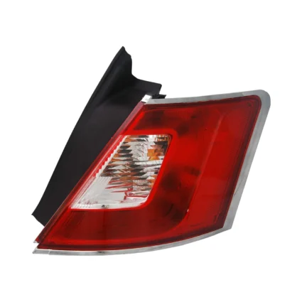 Tail Light Housing Right w/Chrome Trim Includes Lens for Ford Taurus Limited 2010–2012
