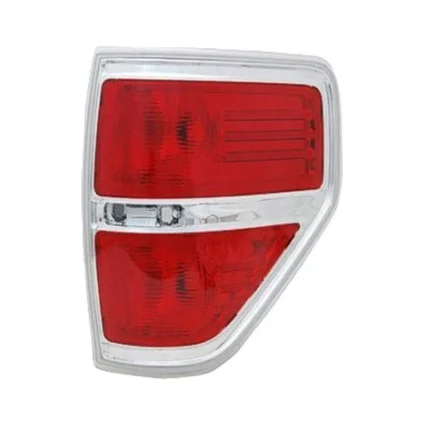 Tail Light Housing Right Chrome Accent Includes Lens for Ford F-150 FX4 Platinum STX Flotillera XL XLT King Ranch Lariat SVT Raptor Harley-Davidson Edition Lariat Limited Limited Tremor 2009–2014