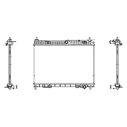 Radiator for Ford Fiesta Sedan Hatchback 2011–2019