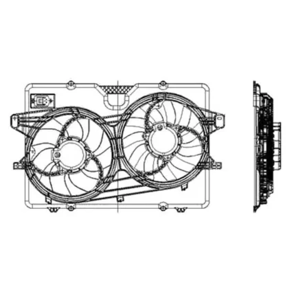 Engine Cooling Fan Assembly Dual Fan Assembly for Ford Escape Mercury Mariner