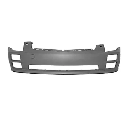 Bumper Cover Front w/Headlamp Washer Primed CAPA for Cadillac STS Base Elegance 2005–2007